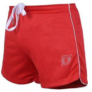 DEFY Men's Quick Dry Lightweight Gym Athletic Workout Training Shorts Red 2XL